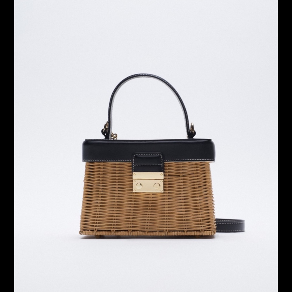 Zara Woven Box Bag
